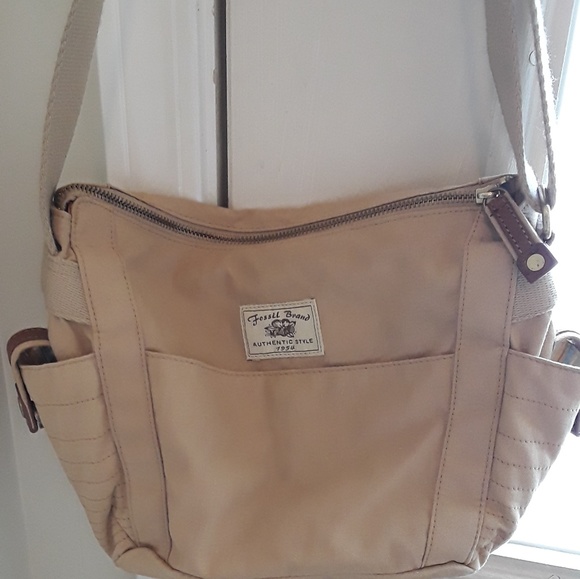 Fossil Handbags - Fossil Shoulder Bag, Khaki EUC